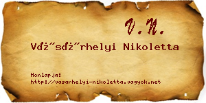 Vásárhelyi Nikoletta névjegykártya